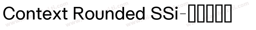 Context Rounded SSi字体转换